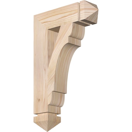 Olympic Arts & Crafts Smooth Bracket, Douglas Fir, 3 1/2W X 14D X 22H